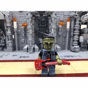 Минифигурка Lego col14-12 Monster Rocker, Series 14 (Complete Set with Stand and Accessories)
