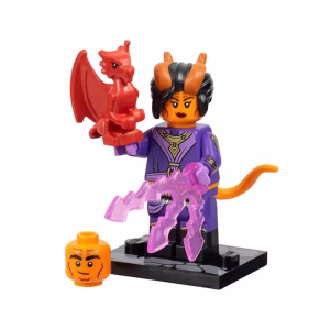 Минифигурка Lego coldnd-3 Tiefling Sorcerer, Dungeons & Dragons (Complete Set with Stand and Accessories)
