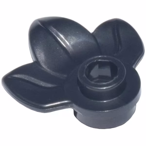 Деталь Lego 32607 Plant Plate, Round 1 x 1 with 3 Leaves