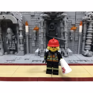 Минифигурка Lego col19-8 Fire Fighter, Series 19 (Complete Set with Stand and Accessories)