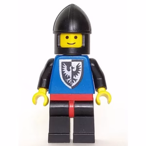 Минифигурка Lego cas098 Black Falcon - Black Legs with Red Hips, Black Chin-Guard