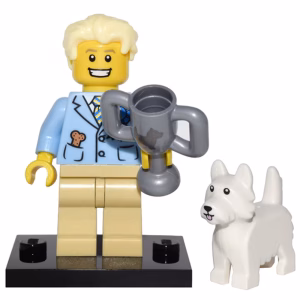Минифигурка Lego col16-12 Dog Show Winner, Series 16 (Complete Set with Stand and Accessories)