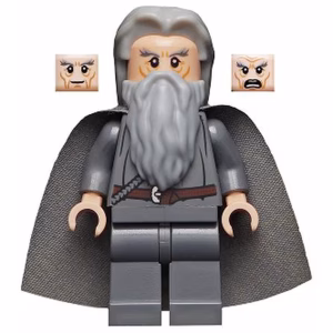 Минифигурка Lego lor073 Gandalf the Grey - Hair and Cape