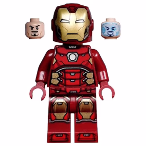 Минифигурка Lego sh0612 Iron Man - Silver Hexagon on Chest